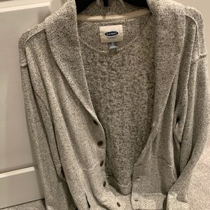 Old Navy Gray Cardigan Sweater XL